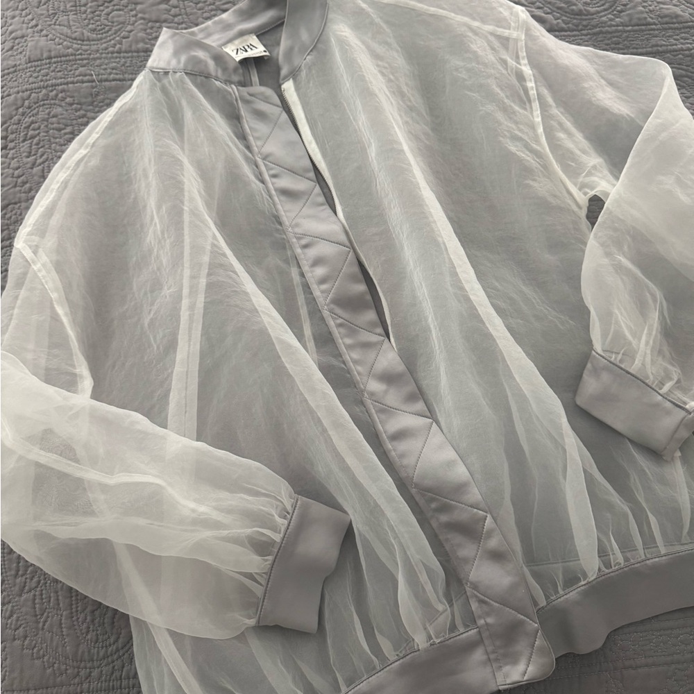 Zara Sheer Gray Jacket